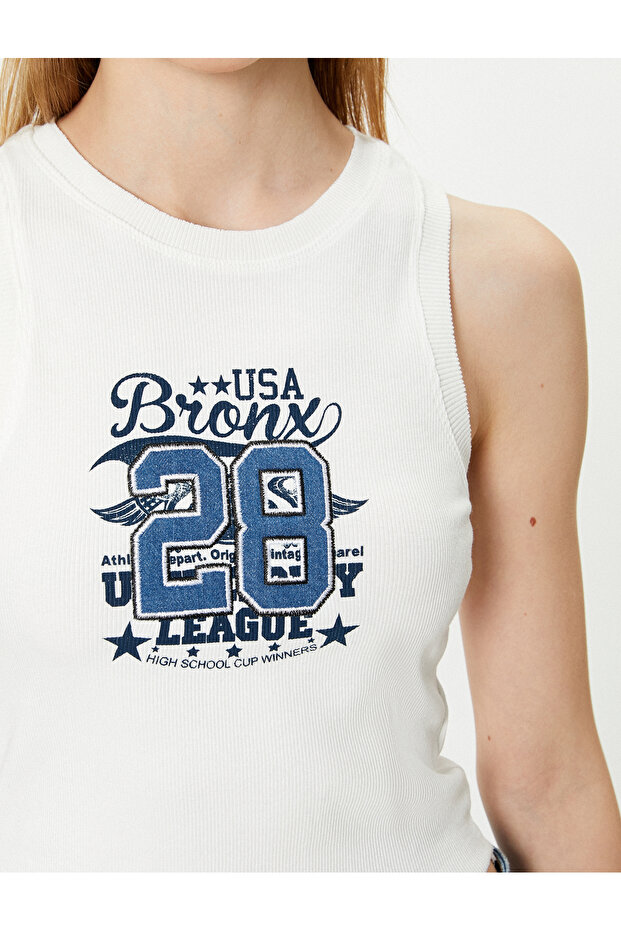 Printed Undershirt Crew Neck Cotton - 5