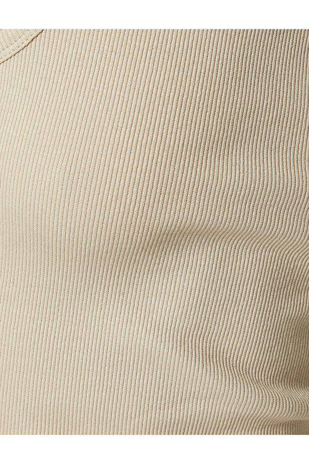 Basic Halter Collar Athlete Ribbed Cotton - 6