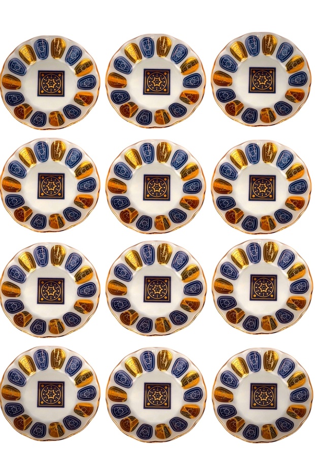 Tea Plate 12-Pack Beginner Blue