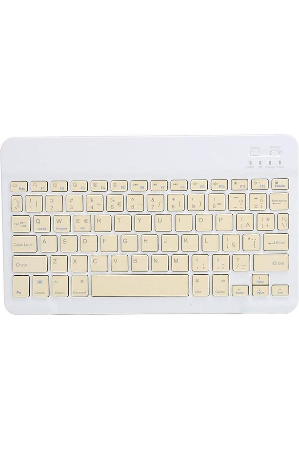 Technopc Ultrapad TM-T10EM 10.1" Uyumlu Kablosuz Bluetooth Şarj Edilebilir Klavye - Sarı - 1