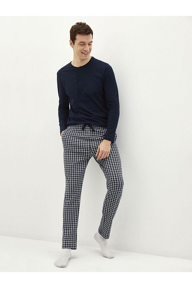 Standart Kalıp Erkek Pijama Takımı - 1