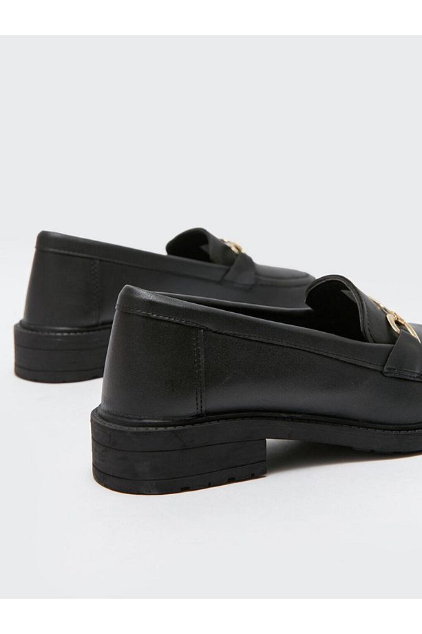 Dekoratif Dikişli Loafer Kadın Klasik Ayakkabı (W3) - 5