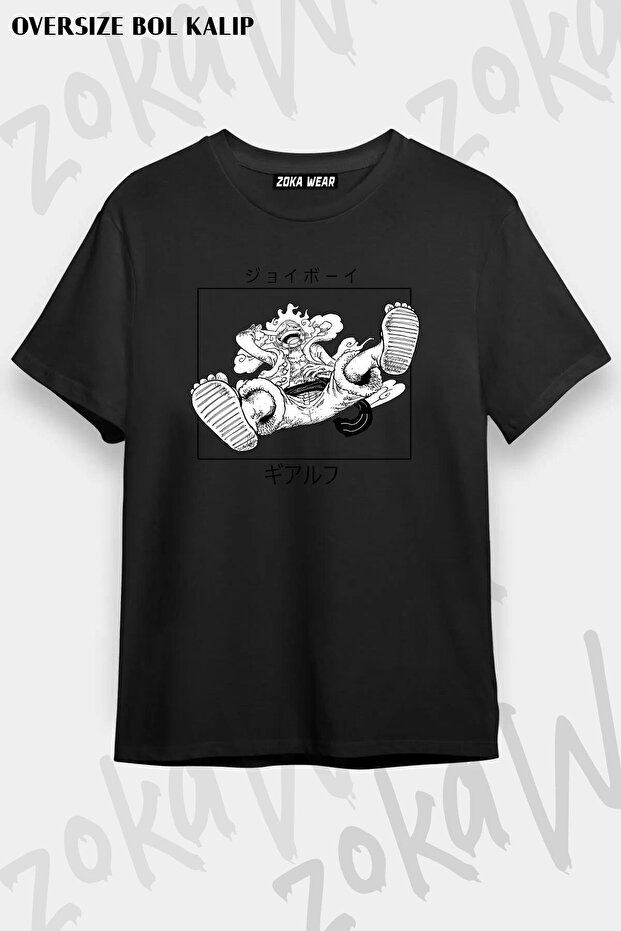 Unisex Oversize Luffy Gear Five Printed T-Shirt
