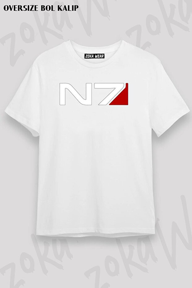 Unisex Oversize N7 Emblem Mass Effect Design Tshirt
