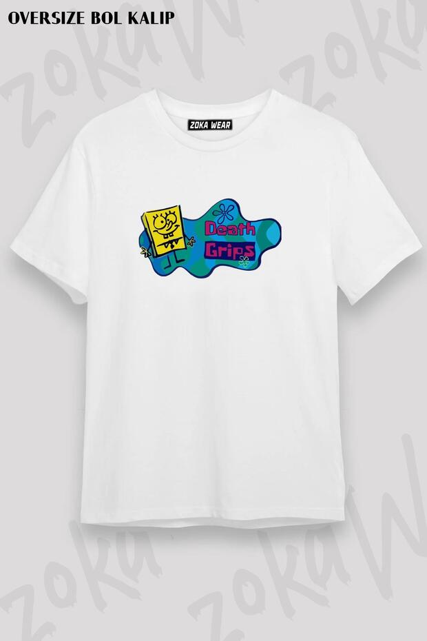 Unisex Oversize Die Death Grips V2 Design Printed Tshirt