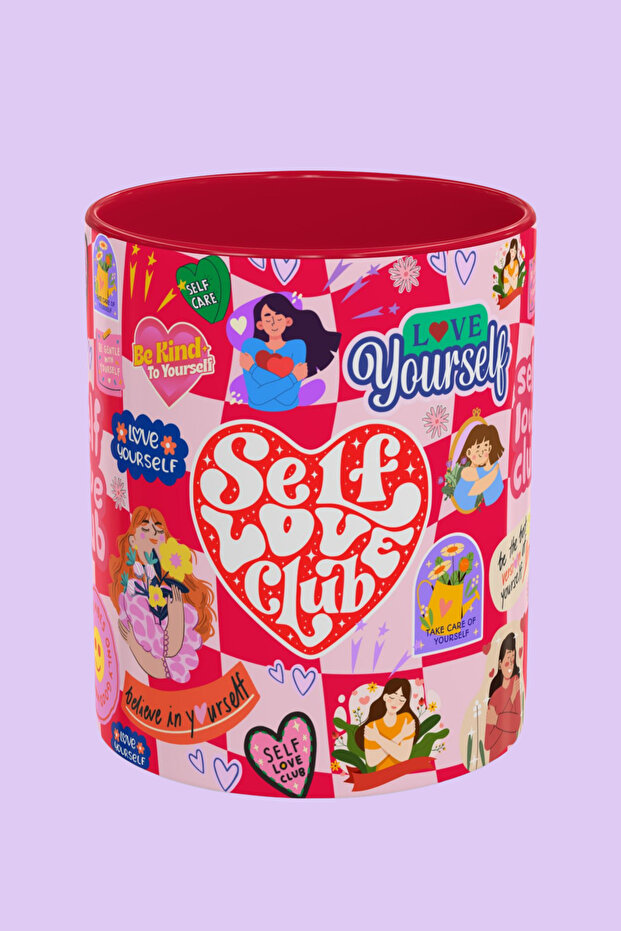 "Love Yourself" Themed Porcelain Mug