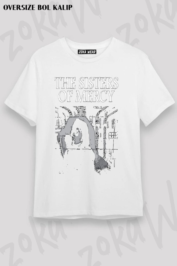 Unisex Oversize Mold Sisters of Mercy2 Design Printed Tshirt