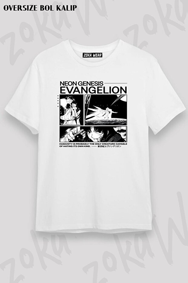 تي شيرت مطبوع بتصميم Evangelion Misato للجنسين