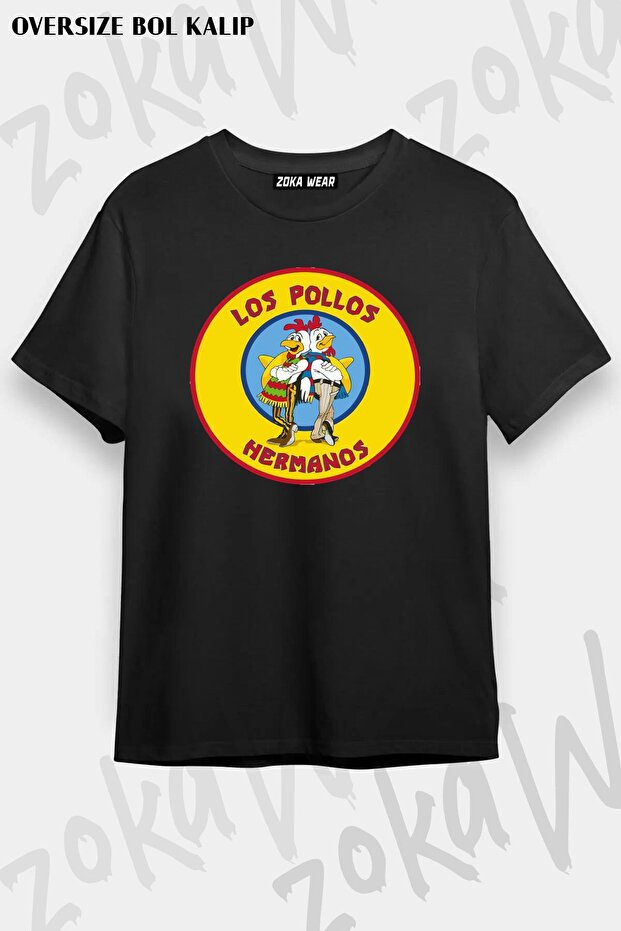 تي شيرت مطبوع للجنسين من Breaking Bad Los Pollos Hermanos
