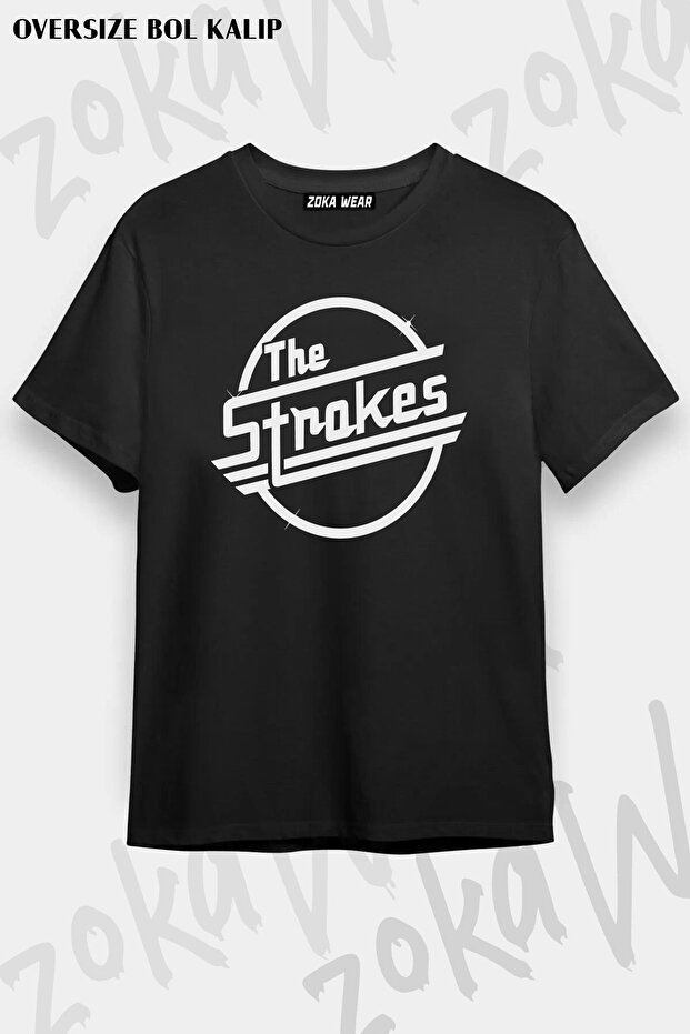 Unisex Oversize Die the Strokes Logo Design Printed Tshirt