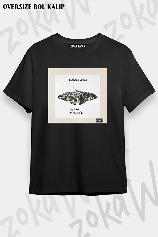 Unisex Oversize Mold Kendrick Lamar Design Printed Tshirt