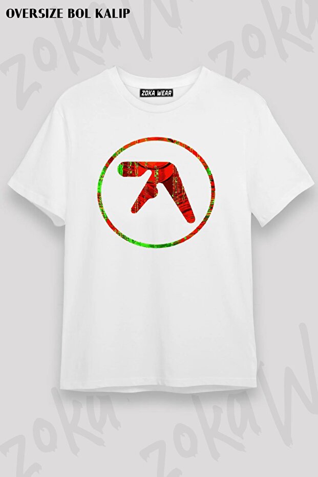 Unisex Oversize Fit Aphex Twin V2 Design Printed Tshirt