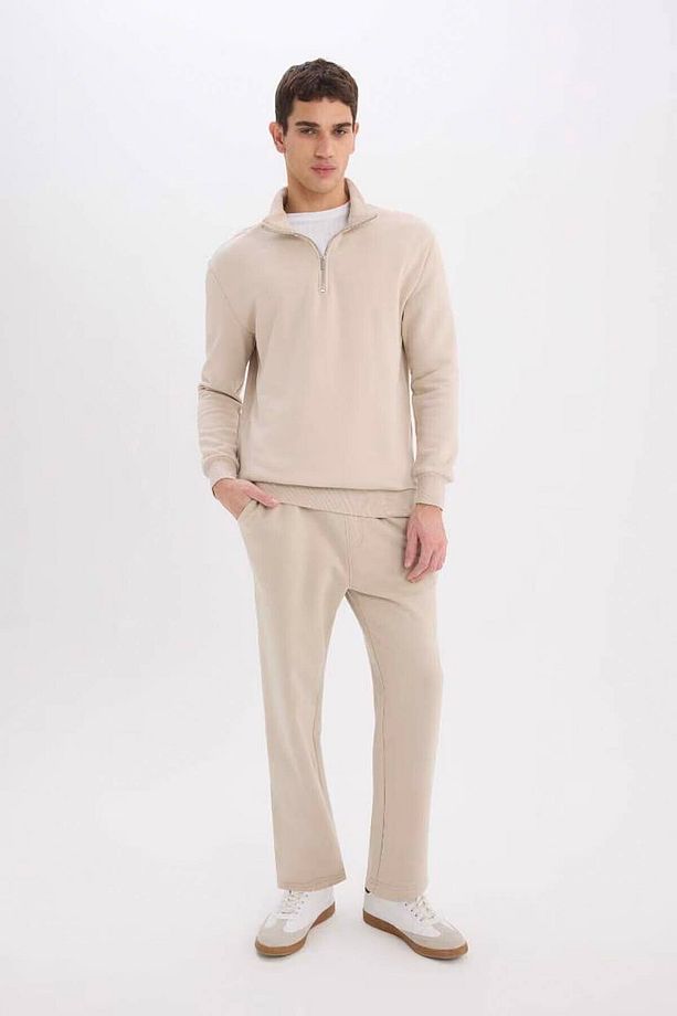 Regular Fit Basic Düz Cepli Beli Bağcıklı Düz Paça Taş Erkek Pantolon D7836ax/bg735 - 1