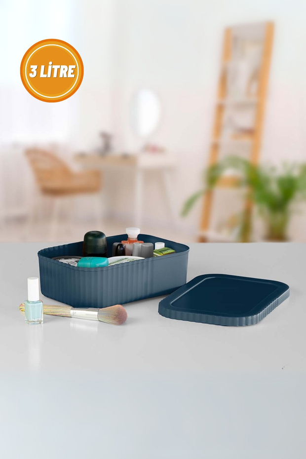 3 Litre Kapaklı Mini Organizer Kutu - 1