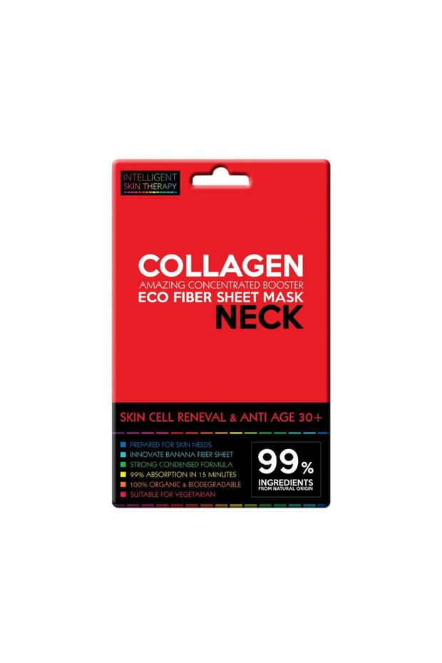 Skin Cell Renewal & Anti Age 30+ Neck Eco Fiber Sheet Mask Collagen
