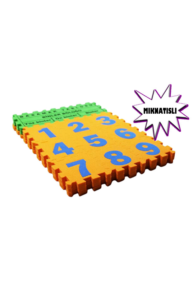 MIKNATISLI RAKAMLAR VE BASAMAK TABLOSU - EVA-6 cm - 1