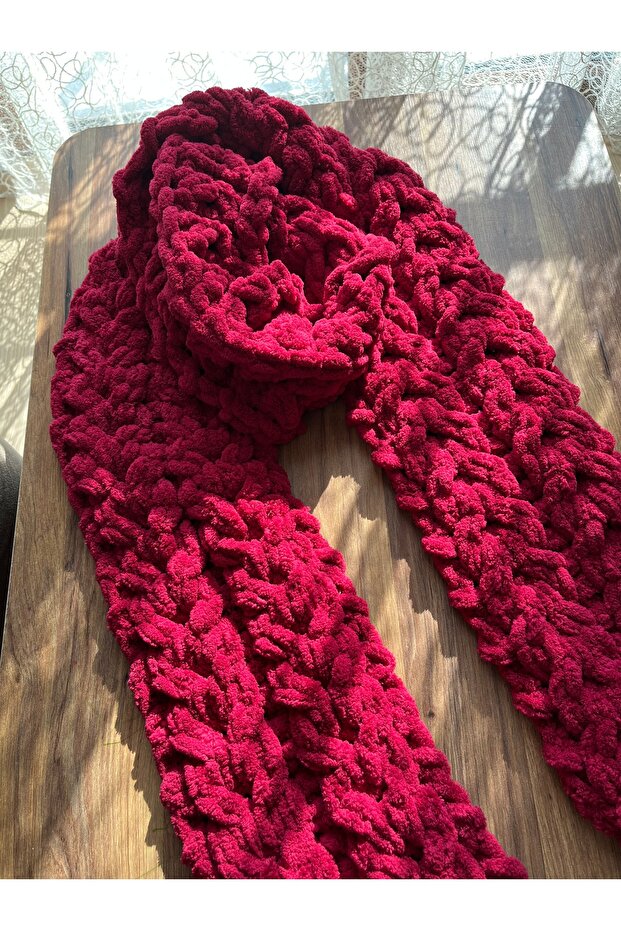 Puffy yumuşak dokulu başak model atkı - 1