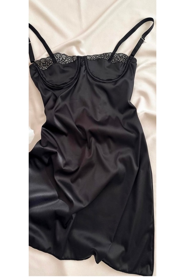 SATEN GECELİK (MİNİ ELBİSE) - 3