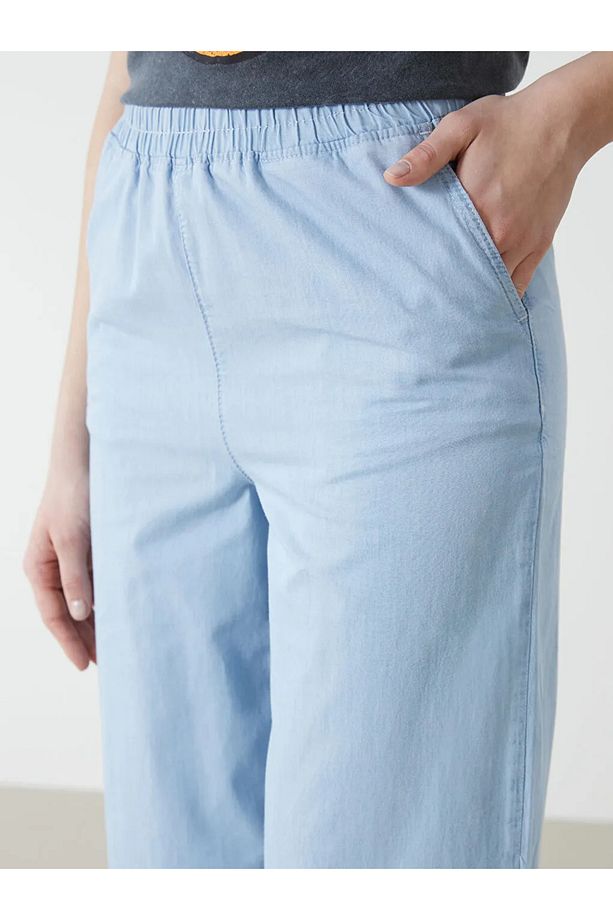 LCW Modest Wideleg Kadın Jean Pantolon - 3