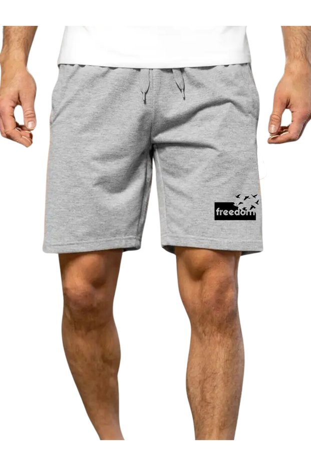 Men's Summer Combed Cotton Shorts Bermuda Capri Slim Fit Jogger