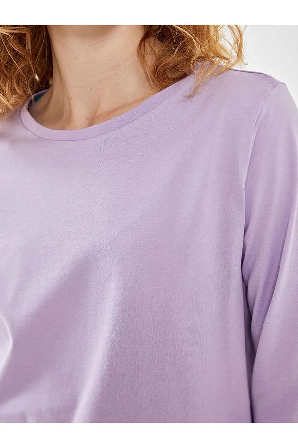 LCW DREAM Ekru Bisiklet Yaka Çiçekli Kadın Pijama Takımı - 3