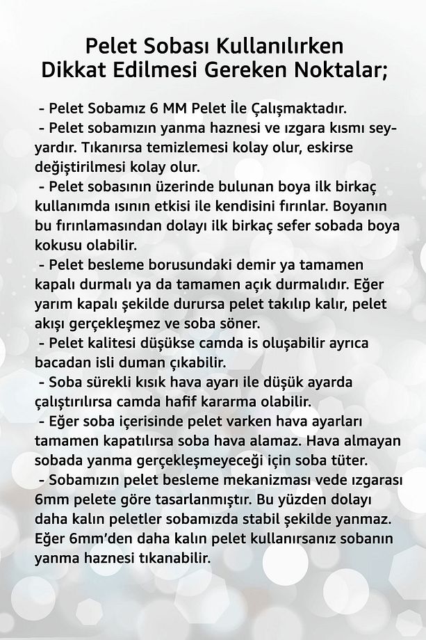 Pelet Sobası Petekli Pelet Soba Camlı Şömine Soba Stove Füze Roket - 7