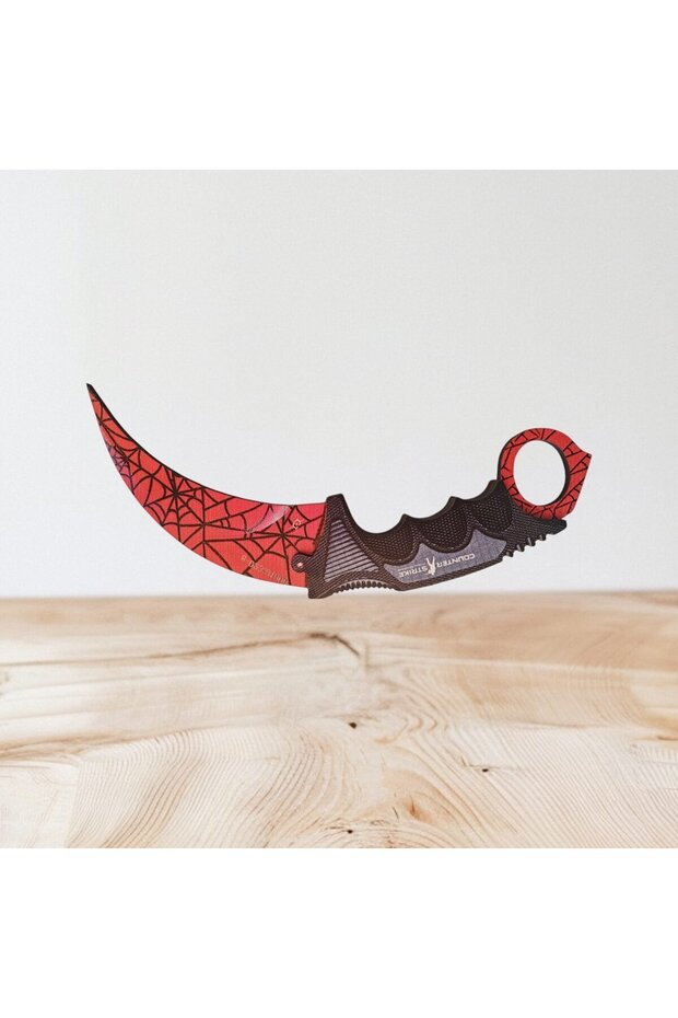 Cs-go 3'lü Karambit Set1 Ahşap Oyuncak ( Köpek balığı - Autotronic - Örümcek  ) - 2