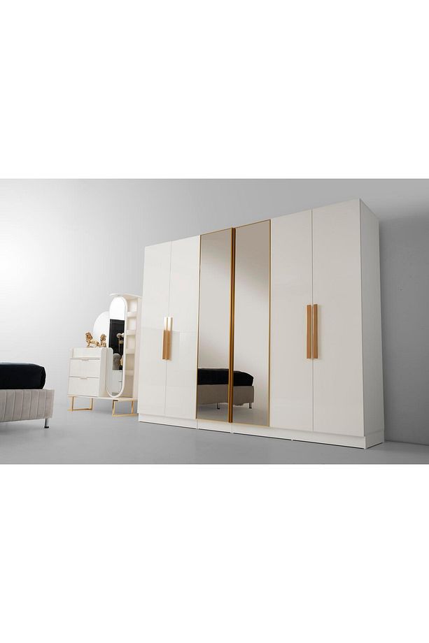 Dicle 6 Kapaklı Gardırop %100 MDF | Ücretsiz Teslimat ve Kurulum - 5