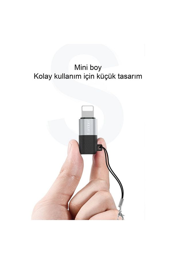CLZ192 Earldom Tc17 Tak Çalıştır Type-c To Lightning Dönüştürücü - Ürün Rengi : Gümüş - 5