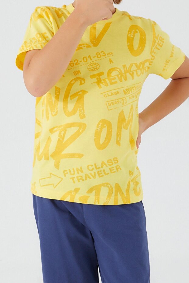 بدلة برمودا صفراء للأولاد من روليبولي - 3