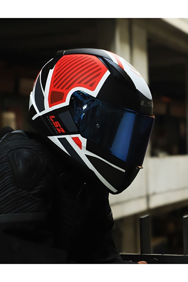 RAPID 2 GRID MAT BEYAZ-KIRMIZI KASK - 5