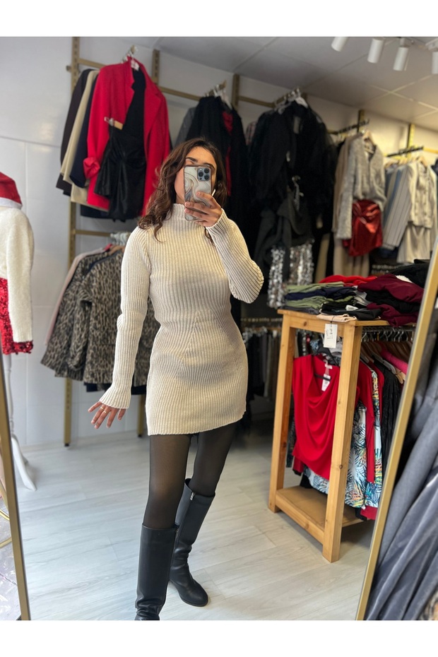 Triko elbise - 3