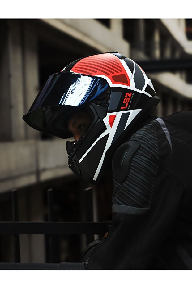 RAPID 2 GRID MAT BEYAZ-KIRMIZI KASK - 4