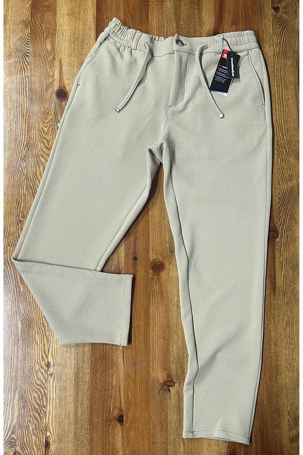 944 Erkek Kayra Kumaş Beli Lastikli Jogger - 1