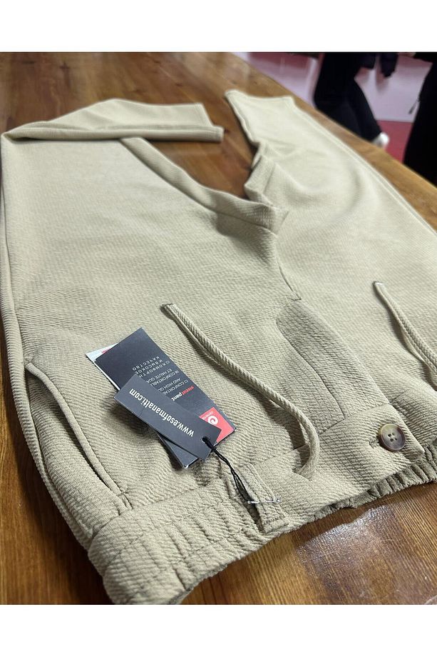 944 Erkek Kayra Kumaş Beli Lastikli Jogger - 3