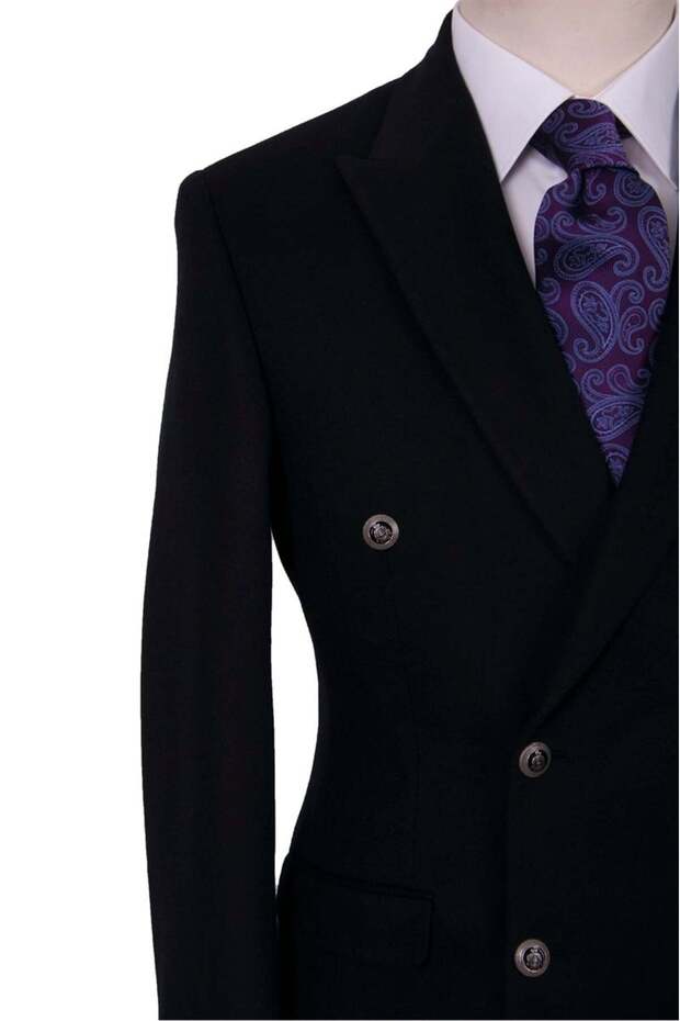 % 100 Kaşmir Kruvaze Ceket - 5