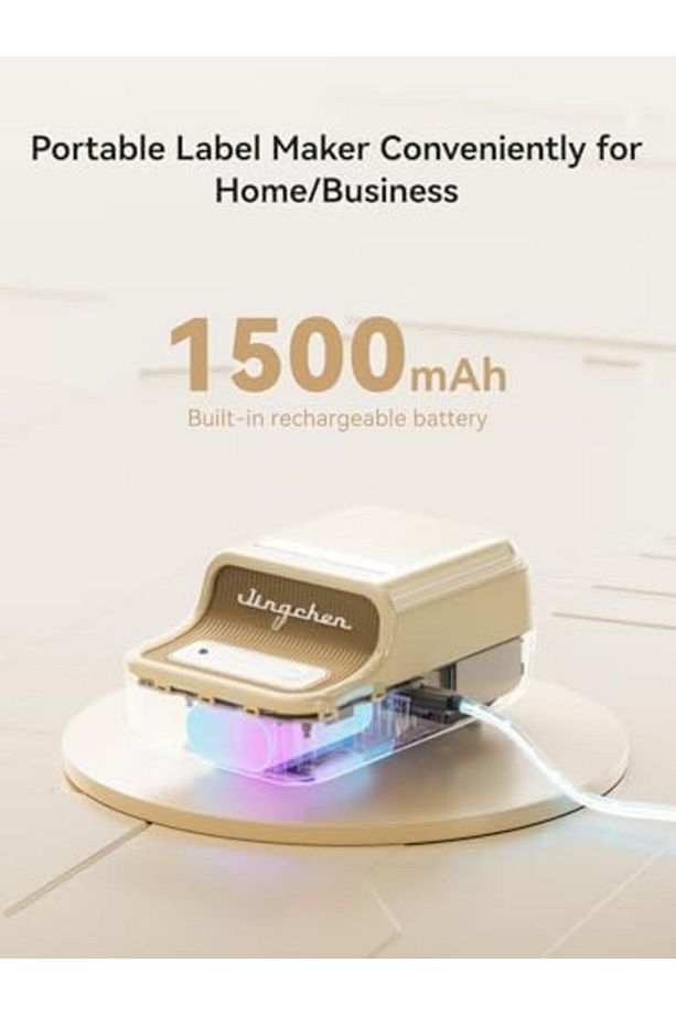 ShopTrendx B21 etiket yazıcısı, 1 rulo başlangıç bandı, Bluetooth kendinden yapışkanlı eti - 3