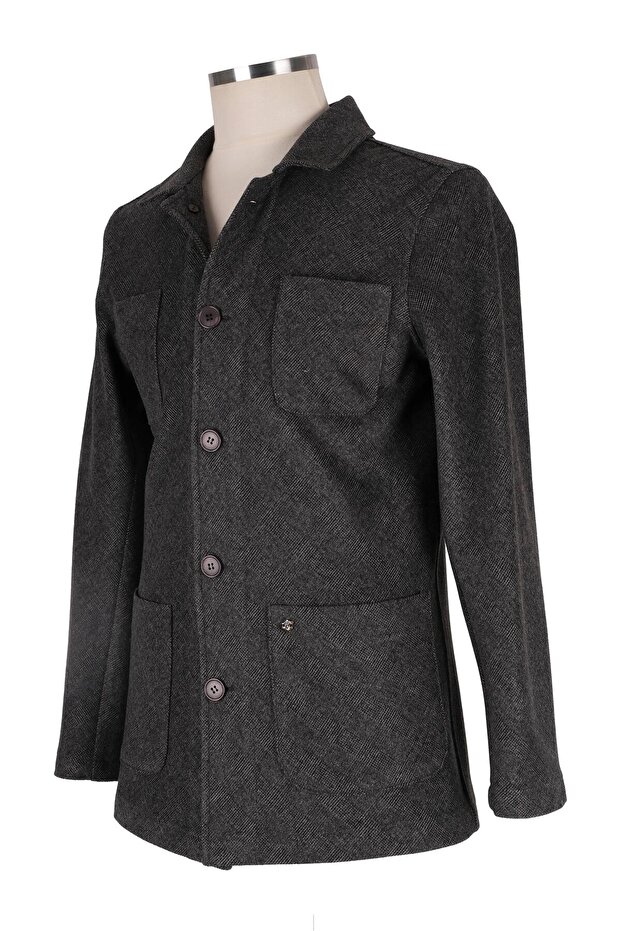 Astarsız Dış Cep Ceket - 4