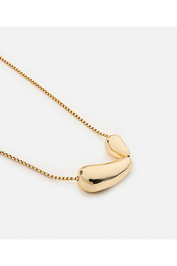 Çift parçalı metal kolye - 3