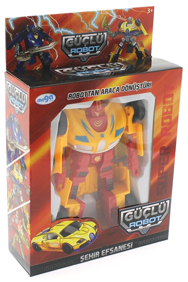 Araca Dönüşen Sarı Güçlü Robot - 5