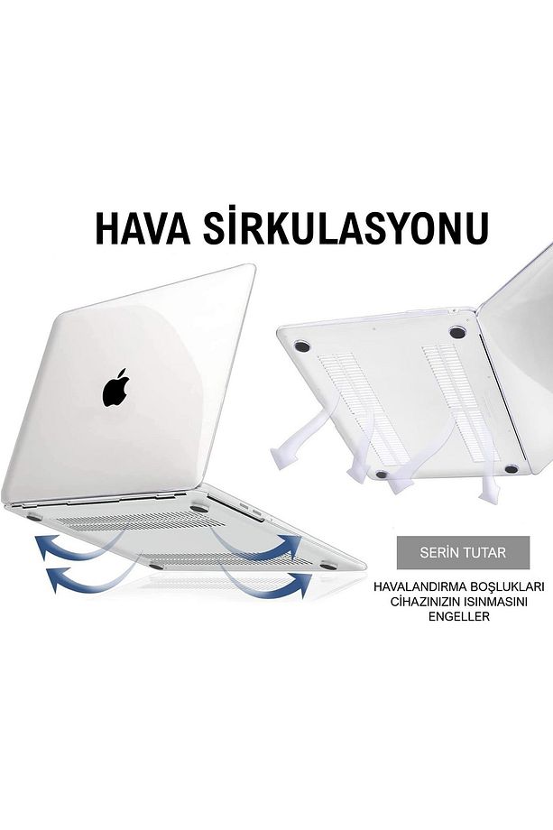 Macbook Pro 13" 2020-2022 M1-m2 Çip A1706-a1708--a2159-a2251-a2289-a2338 Uyumlu Kapak Koruma Kılıfı - 7