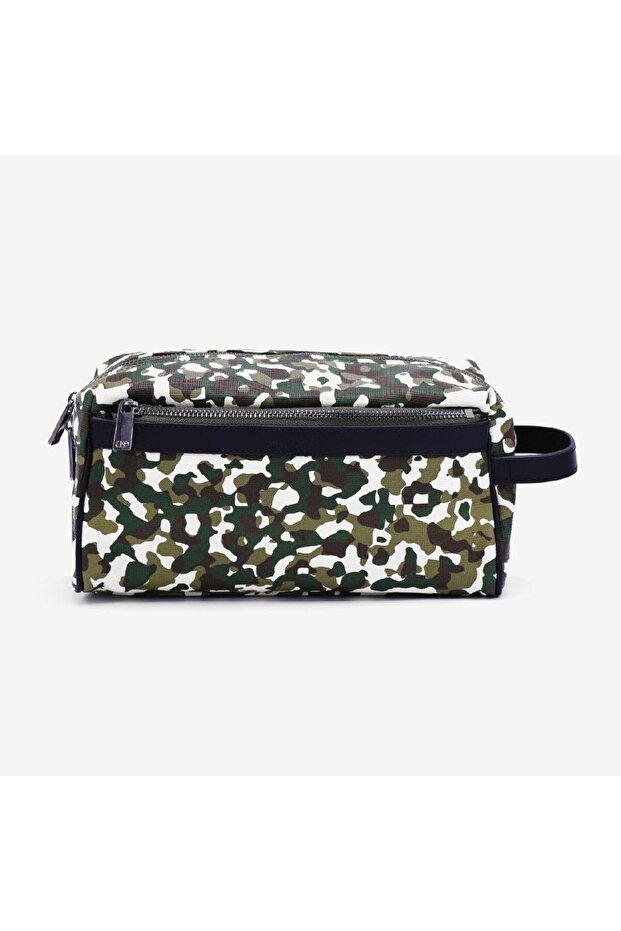 Uderra Men's Genuine Leather Green Camouflage Handbag - S2Et0229