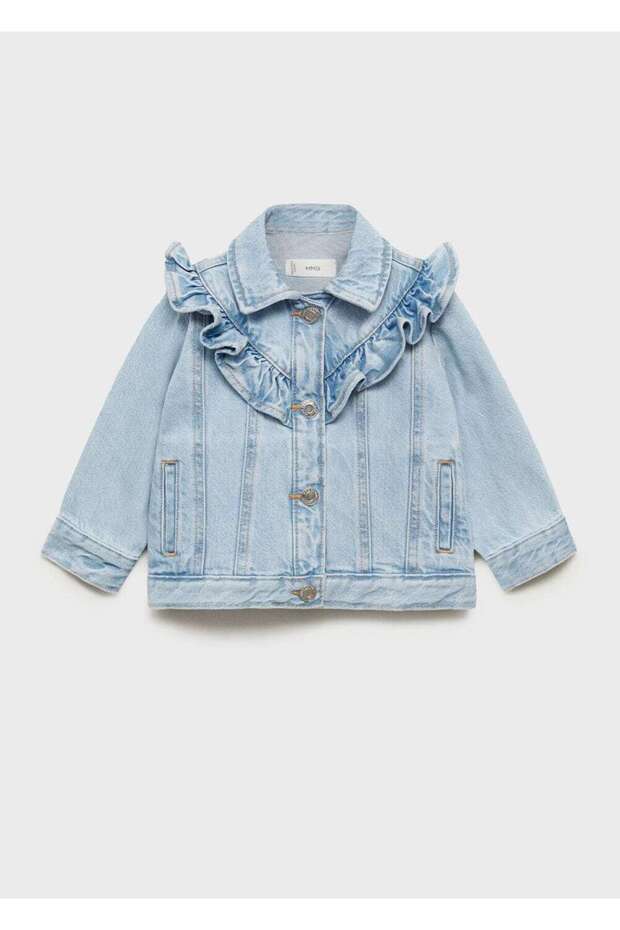 Volanlı Denim Mont - 2