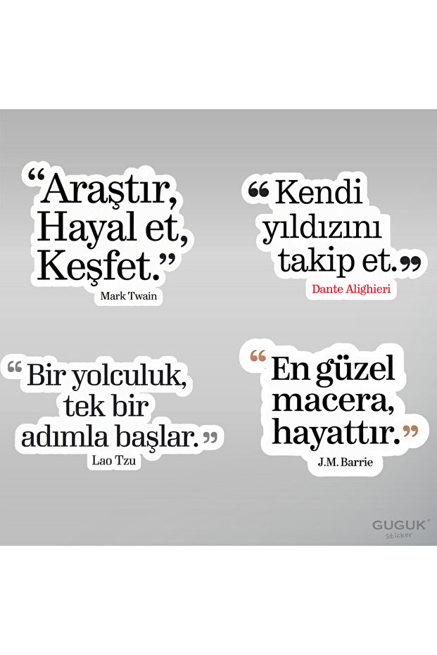 Edebi Sözler Sticker Seti - 2