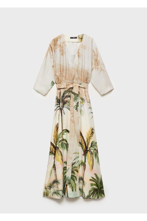 Tropikal çapraz elbise - 3