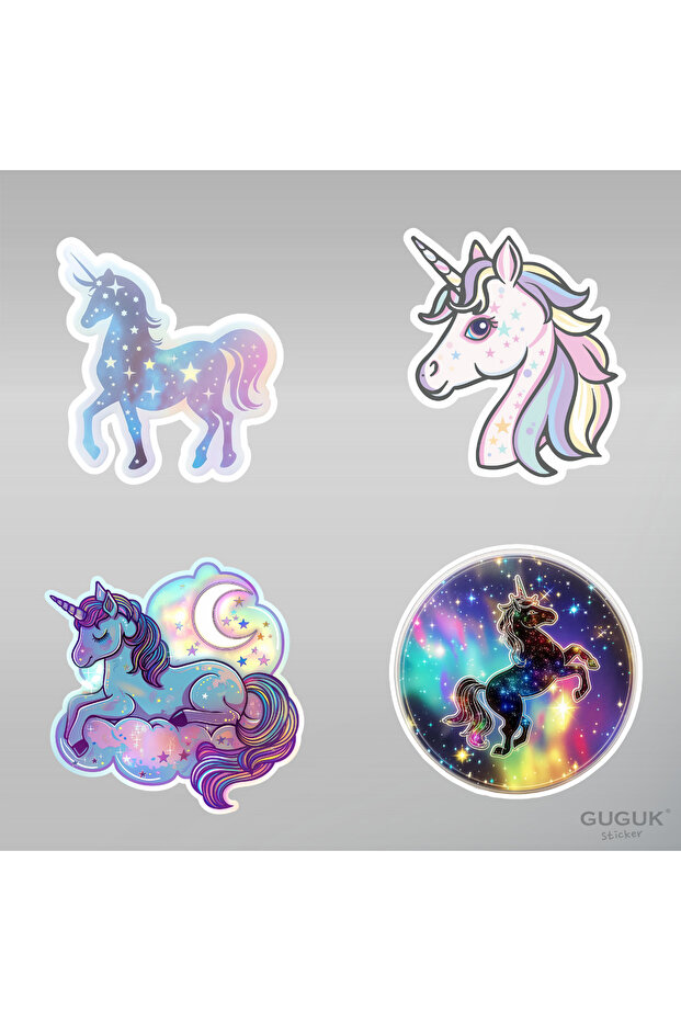 Sevimli Unicorn Sticker Seti - 6