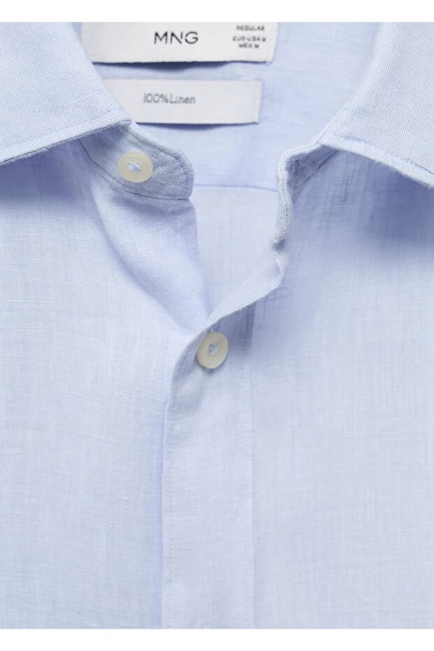 %100 Keten Gömlek - 6