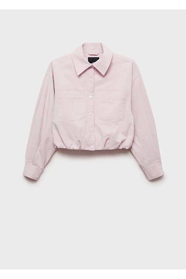 Volanlı denim mont - 3