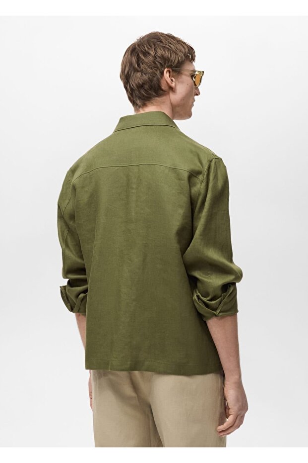 %100 keten cepli ceket - 4