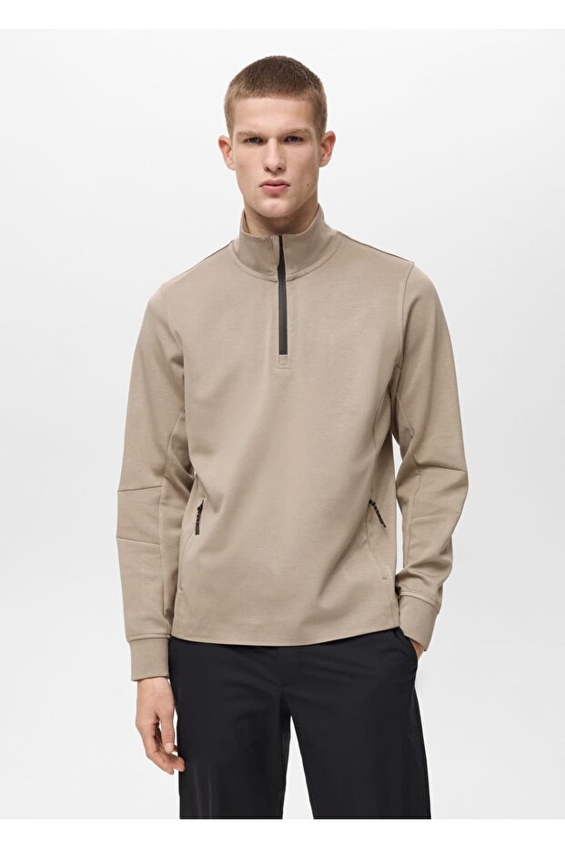 Fermuarlı Coolmax® Sweatshirt - 1